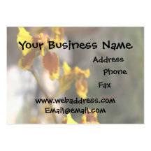 Yellow Orchid Business Card Template