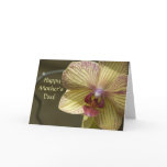 Yellow Orchid Mothers Day Card