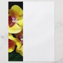 Yellow Orchids Shadow and Light Personalized Flyer