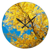 Yellow Overhead wall clock