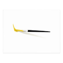 Yellow Paint Brush Postcards