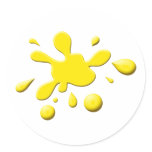 Yellow Paint Splodge