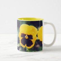Yellow Pansy Coffee Mug