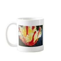 yellow Parrot tulips, 'Flaming Parrot' flowers Mugs