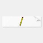 yellow pencil icon bumper stickers