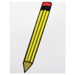 yellow pencil icon customized letterhead