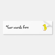 Yellow penguin bumper stickers