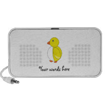Yellow penguin laptop speaker