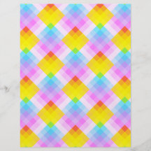 Yellow, Pink and Aqua Pattern. Custom Flyer