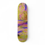 Yellow Pink Blue Crush Skateboard