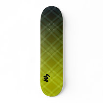 yellow plaid skate boards