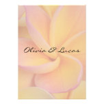 Yellow Plumeria Wedding Invitation