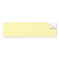 Yellow polka dots pattern. Spotty. Bumper Stickers