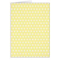 Yellow polka dots pattern. Spotty. Cards
