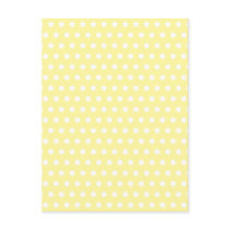 Yellow polka dots pattern. Spotty. Postcard