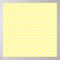Yellow polka dots pattern. Spotty. Print