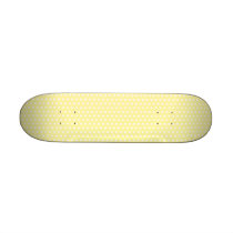 Yellow polka dots pattern. Spotty. Skate Board Deck