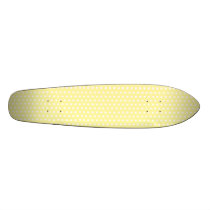 Yellow polka dots pattern. Spotty. Skate Board Deck