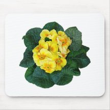 Yellow Primroses Mouse Pad