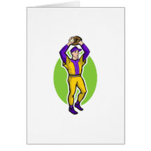yellow purple pitcher greeting cards