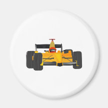 Yellow Racecar Magnets