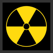 Yellow Radiation Symbol Poster posters