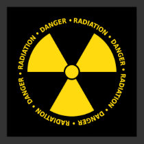 Yellow Radiation Symbol Poster posters