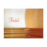 Yellow & Red Stacked Fiesta Plates Post Cards