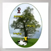 Yellow Ribbon - Cutie Waiting, Hoping, Longing Poster