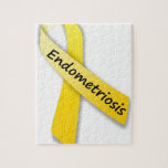 Yellow Ribbon for Endometriosis Puzzle