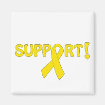 Yellow Ribbon Support! Fridge Magnet