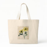 Yellow Rosa Lutescens Tote Bags