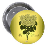 Yellow Rose Bouquet (Mothers Day) buttons