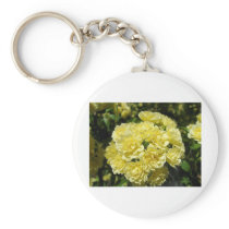 Yellow Rose Bush Key Chains