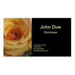 Yellow rose business cards