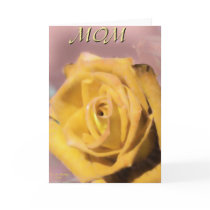 Yellow Rose Card For Mothers Day!