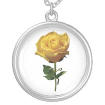 Yellow Rose Custom Necklace