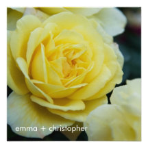 Yellow Rose DSC3677 Personalized Invitations
