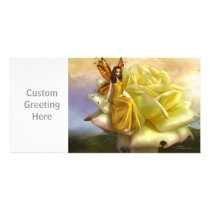 Yellow Rose Faery (Photo Card)