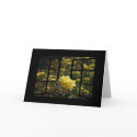 yellow rose garden  notecard