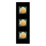 Yellow Rose, on black background. Business Card Templates