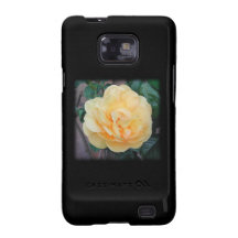 Yellow Rose, on black background. Samsung Galaxy Cover