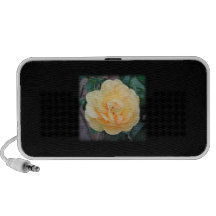 Yellow Rose, on black background. iPhone Speaker