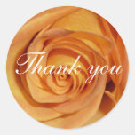 Yellow Rose Round Stickers