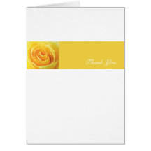 Yellow Rose - Thank You Card