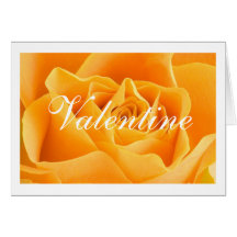 Yellow Rose Valentine Greeting Card