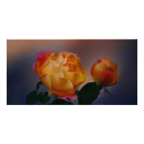 Yellow rose with pink and meaning photo greeting card