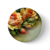 Yellow Roses Button