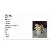 Yellow Roses in a Vase Business Cards