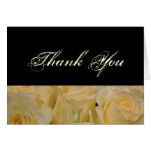 Yellow Roses Thank You Card